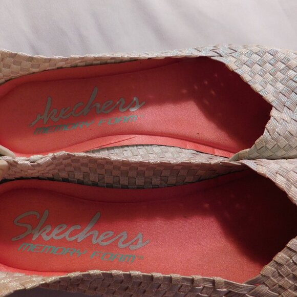 Skechers EZ Flex 2 Iridescent Slip-On Shoes Memory Foam Woman's Size 9.5 - Picture 7 of 11